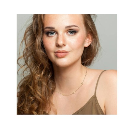 Zilveren collier verguld 102.8050.50