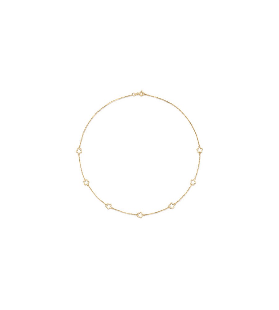 Zilveren collier verguld