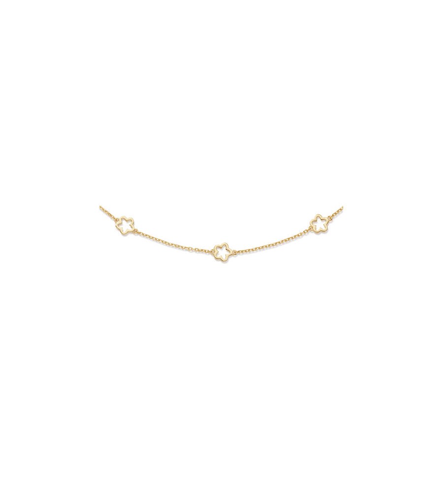 Zilveren collier verguld