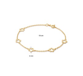 Zilveren armband verguld 104.8050.19