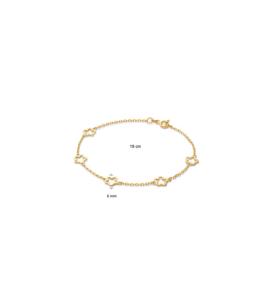 Zilveren armband verguld