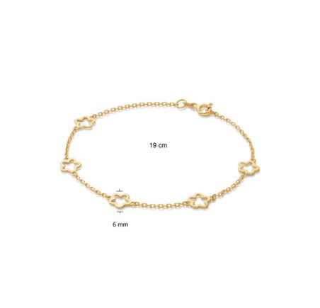 Zilveren armband verguld 104.8050.19
