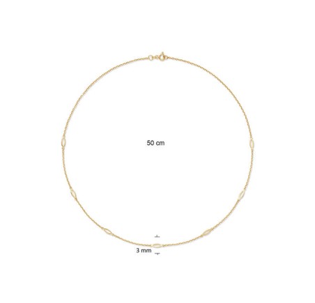 Zilveren collier verguld 102.8051.50
