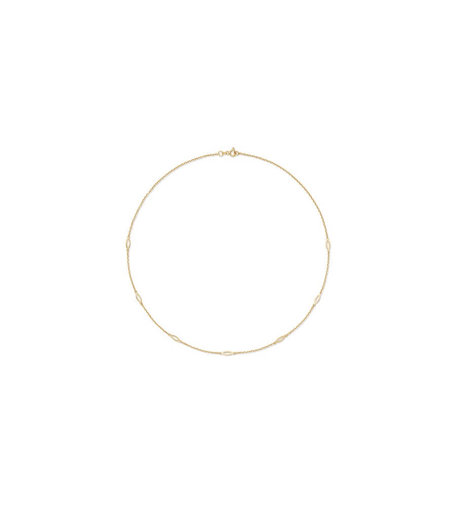Zilveren collier verguld