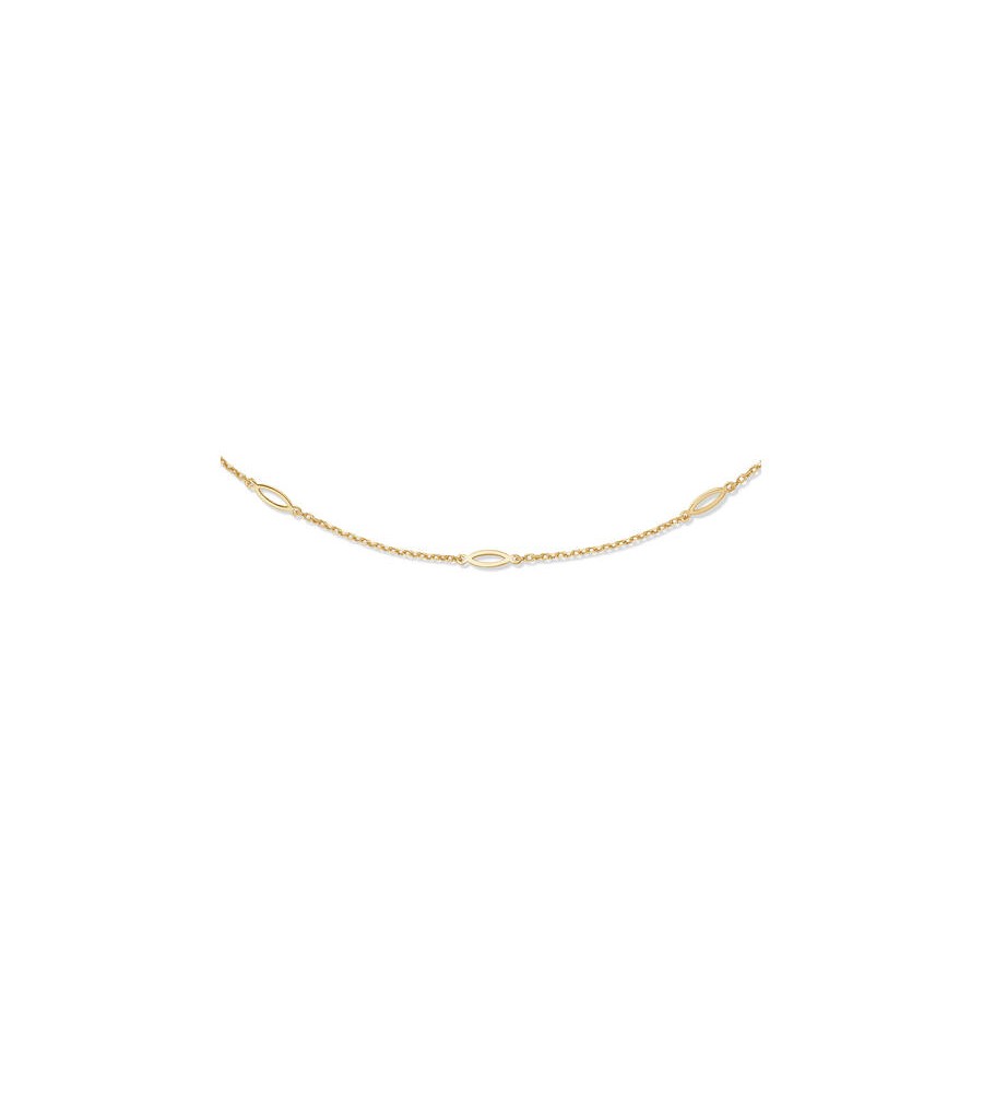 Zilveren collier verguld