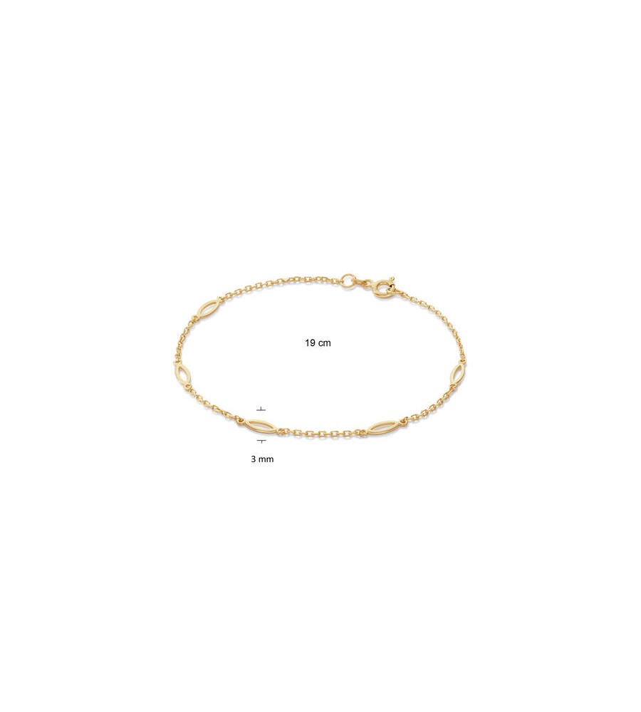 Zilveren armband verguld