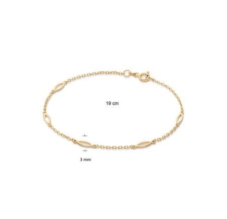 Zilveren armband verguld 104.8051.19