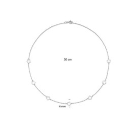 Zilveren collier verguld 102.0050.50